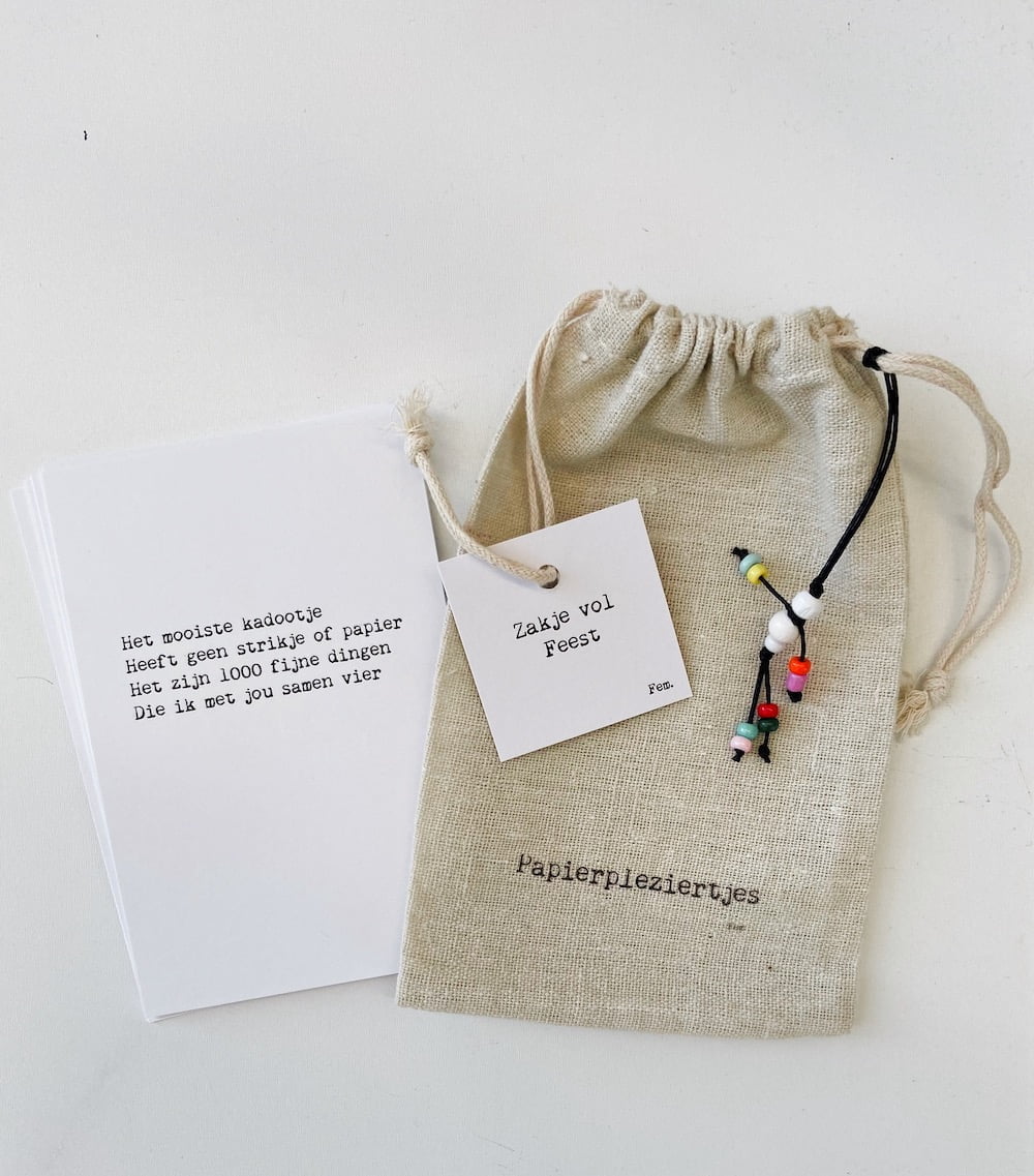 Papierpleziertjes - Zakje feest