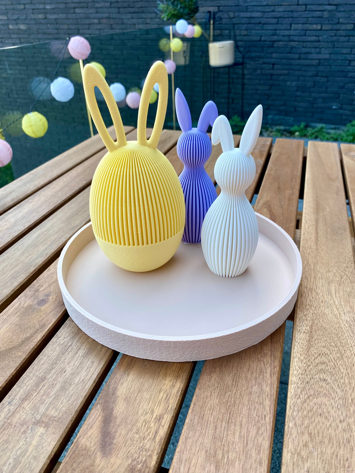 Thieu Lab 'Ovale schaal ribbel - klein - kleur peanut'