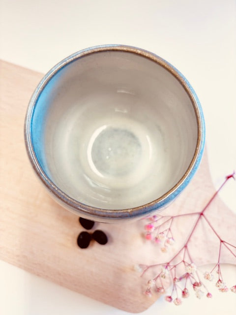 Keramiek Mok zonder Oor - White Satin