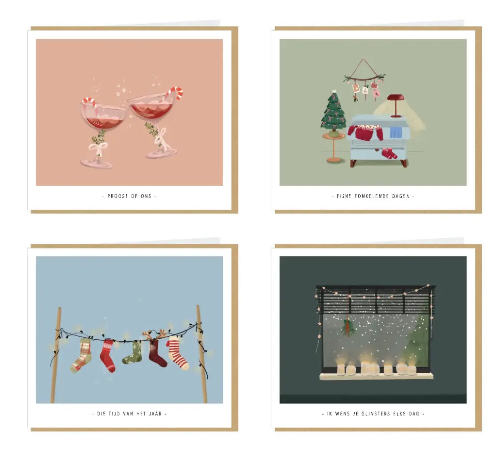 Kerst Wenskaartenbox Kelly Marie - Wensenbox