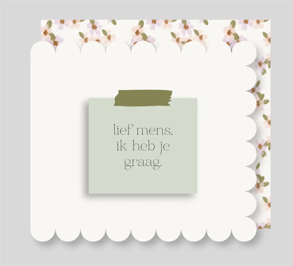 la MIE Lief mens, ik heb je graag