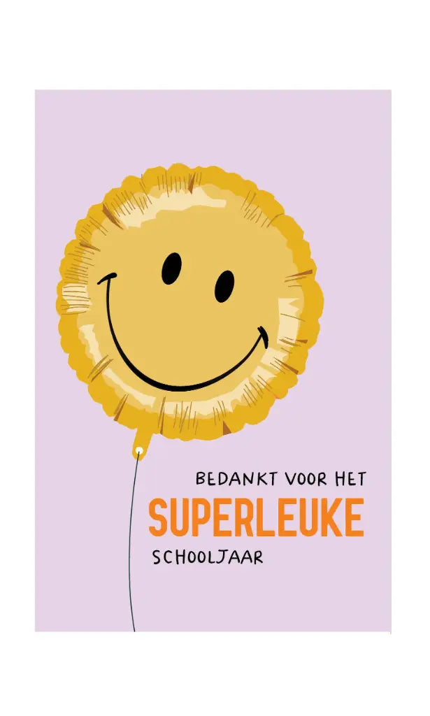 Mailbox Notitieblokje 'Bedankt voor het superleuke schooljaar'