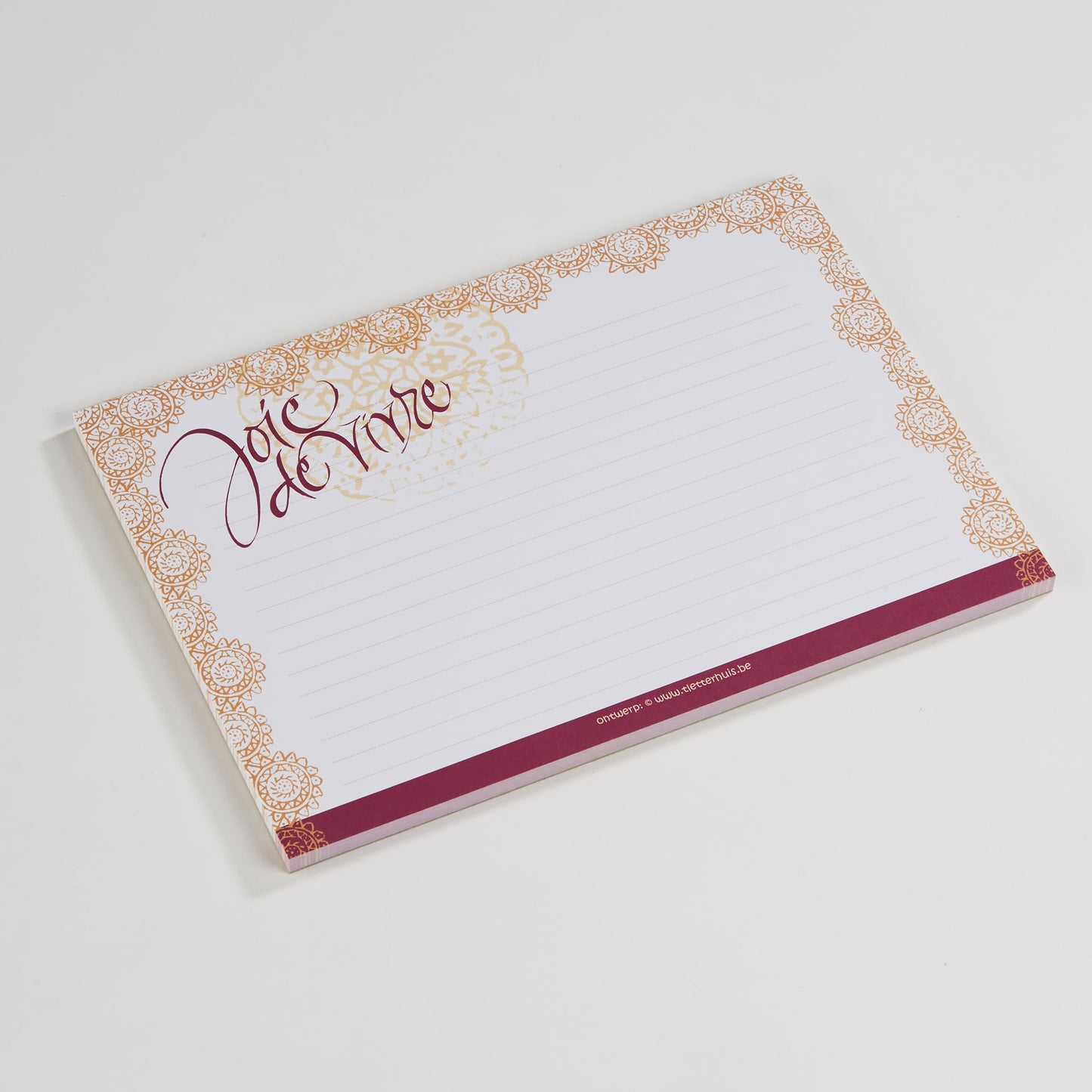 'T Letterhuis Notitieblok 'Joie de vivre' - A5