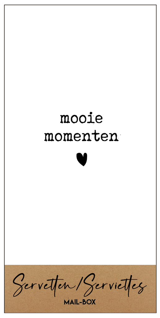 Mailbox Servetten Groot 'Mooie Momenten'
