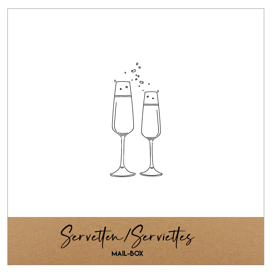 Mailbox Servetten Klein 'Glazen'