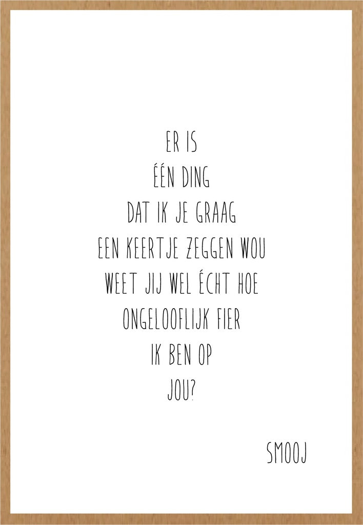 Smooj Er is één Ding