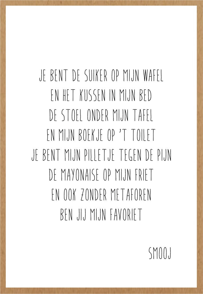 Smooj Je bent de Suiker op mijn Wafel