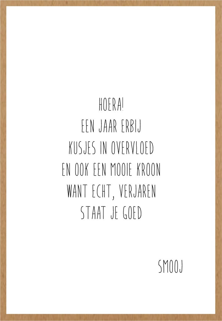Smooj Hoera! Een Jaar Erbij