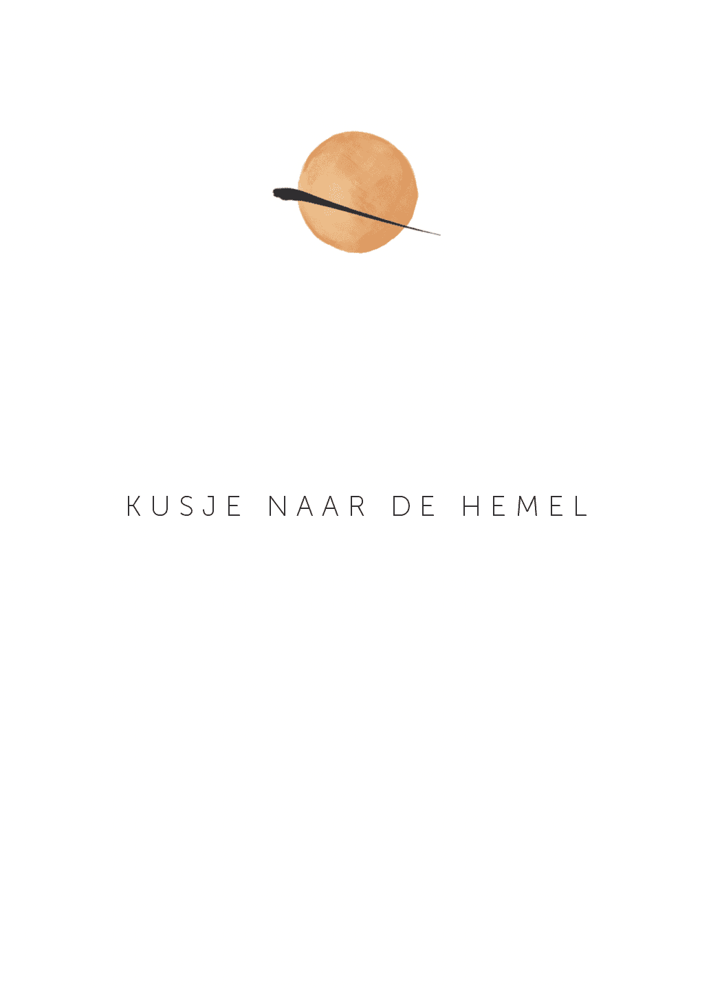 Roosmarijn Kusje naar de hemel - troostkaartje