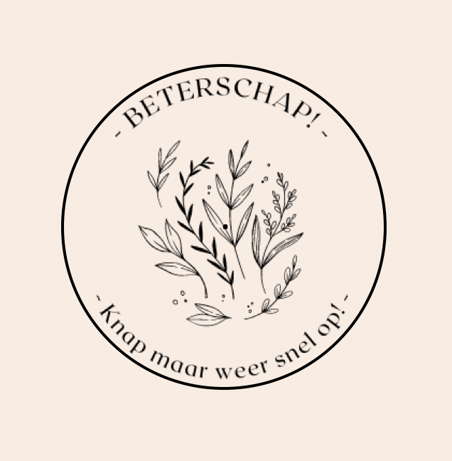 Vivir Sfeer - Een berichtje in een sfeerlichtje 'Beterschap - Knap maar weer snel op!'