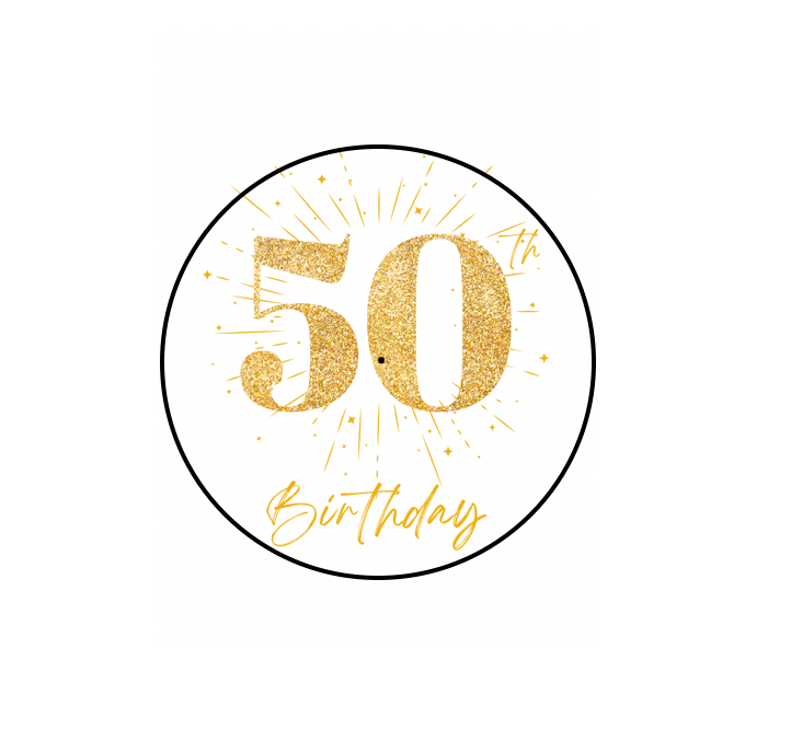 Vivir Sfeer - Een berichtje in een sfeerlichtje 'Verjaardag 50!'