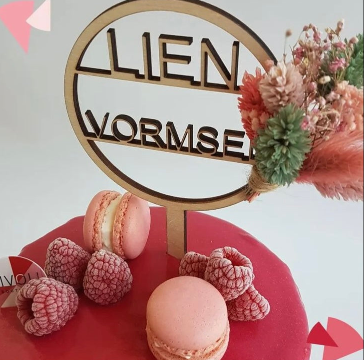 Houten Caketopper - Gepersonaliseerd