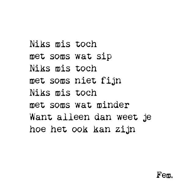 Papierpleziertjes Houten Blokje 'Niks mis toch'