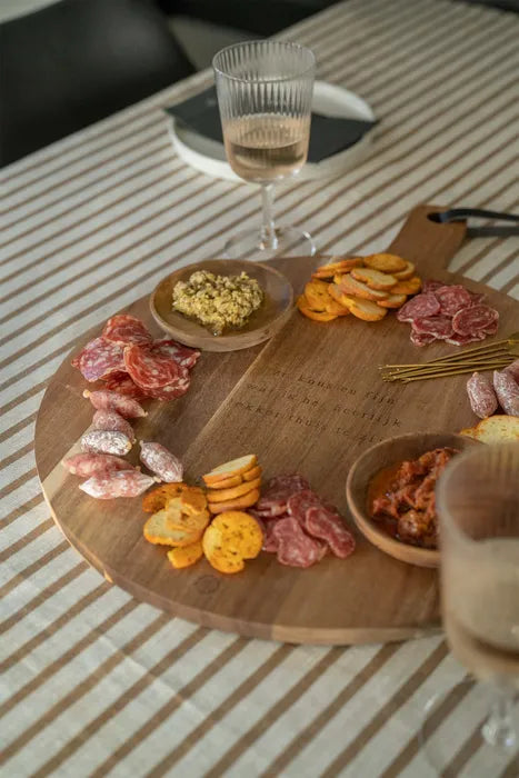 Zusss houten serveerplank 'knus en fijn'