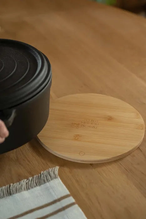 Zusss set van 2 pannenonderzetters hout naturel