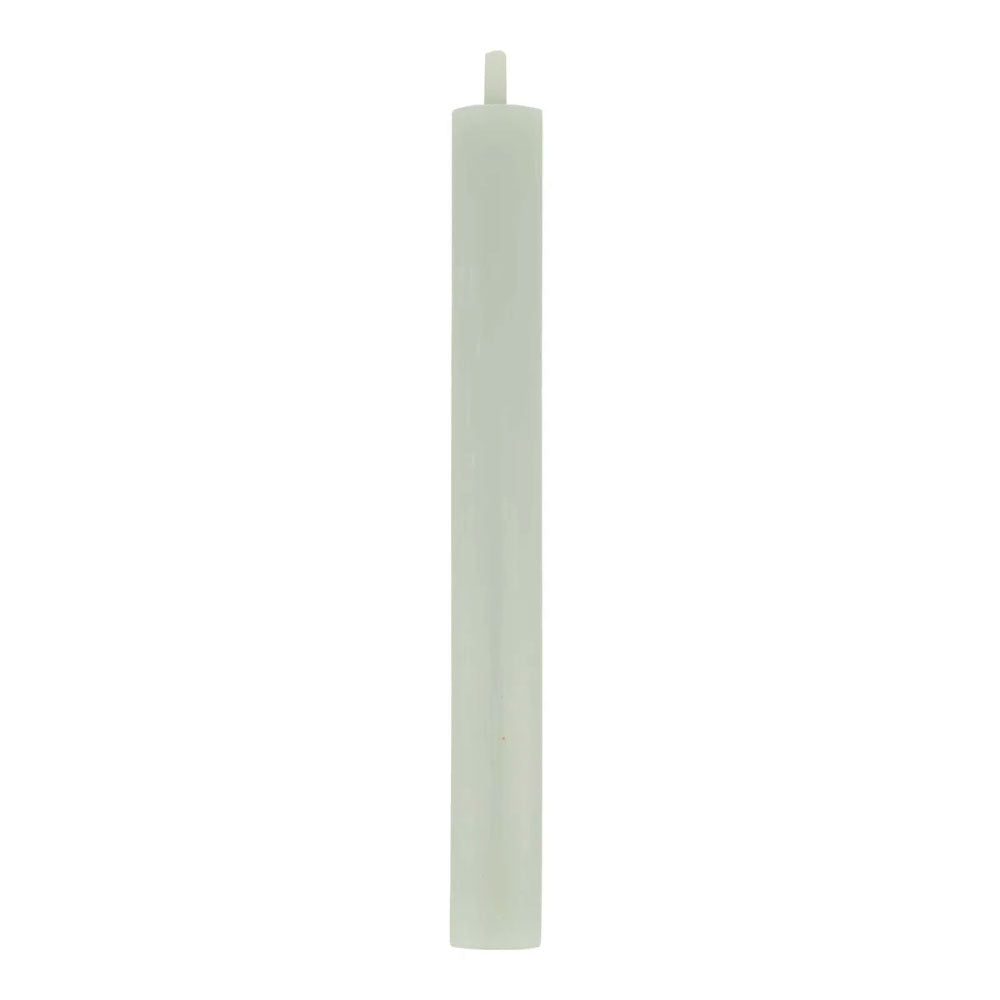 Zusss 10 smalle kaarsen 17cm kleur Saliegroen