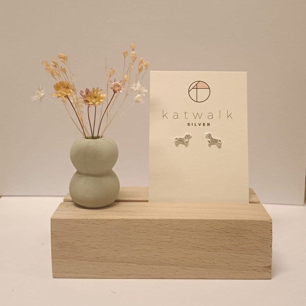 Katwalk Oorbellen Hond Zilver