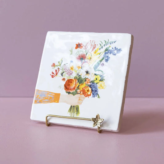 Storytiles Golden stand 'Flower'