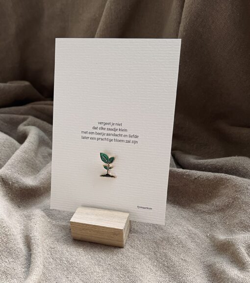 Fijn maar klein Wenskaart 'Vergeet je niet'