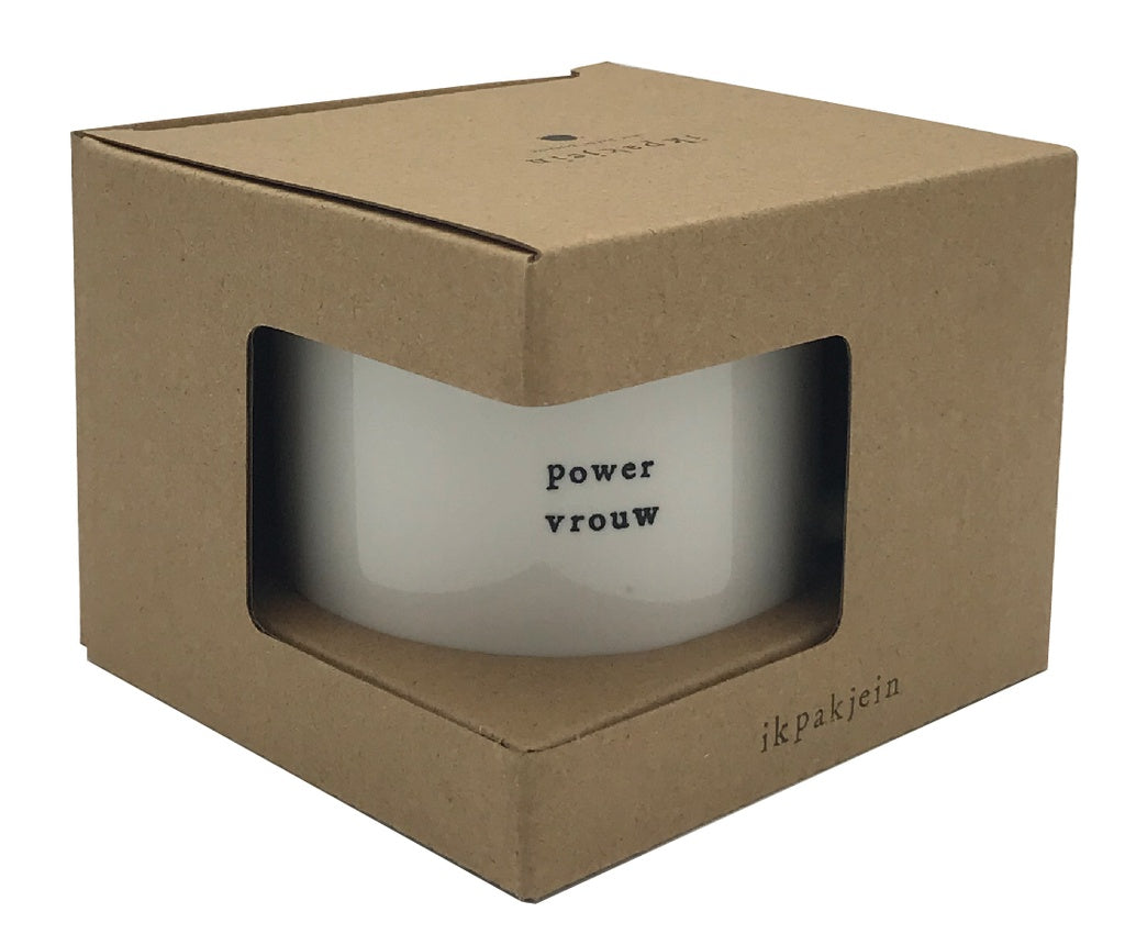 Ik pak je in Koffiemok 'powervrouw'