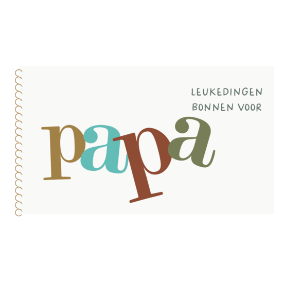 Mailbox Tegoedbonnen 'Leuke dingen voor papa'