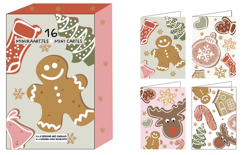 Mailbox Mini Kaartjes Kerst