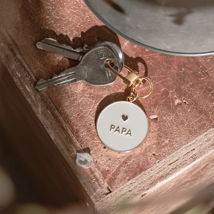 Eulenschnitt Sleutelhanger 'Papa'