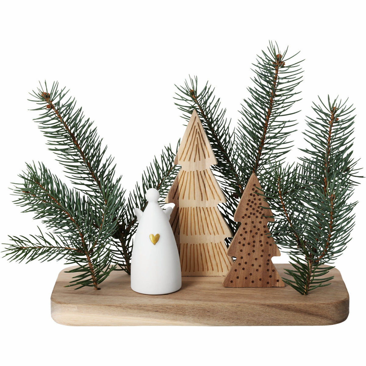 Räder kerstlandschap met engel