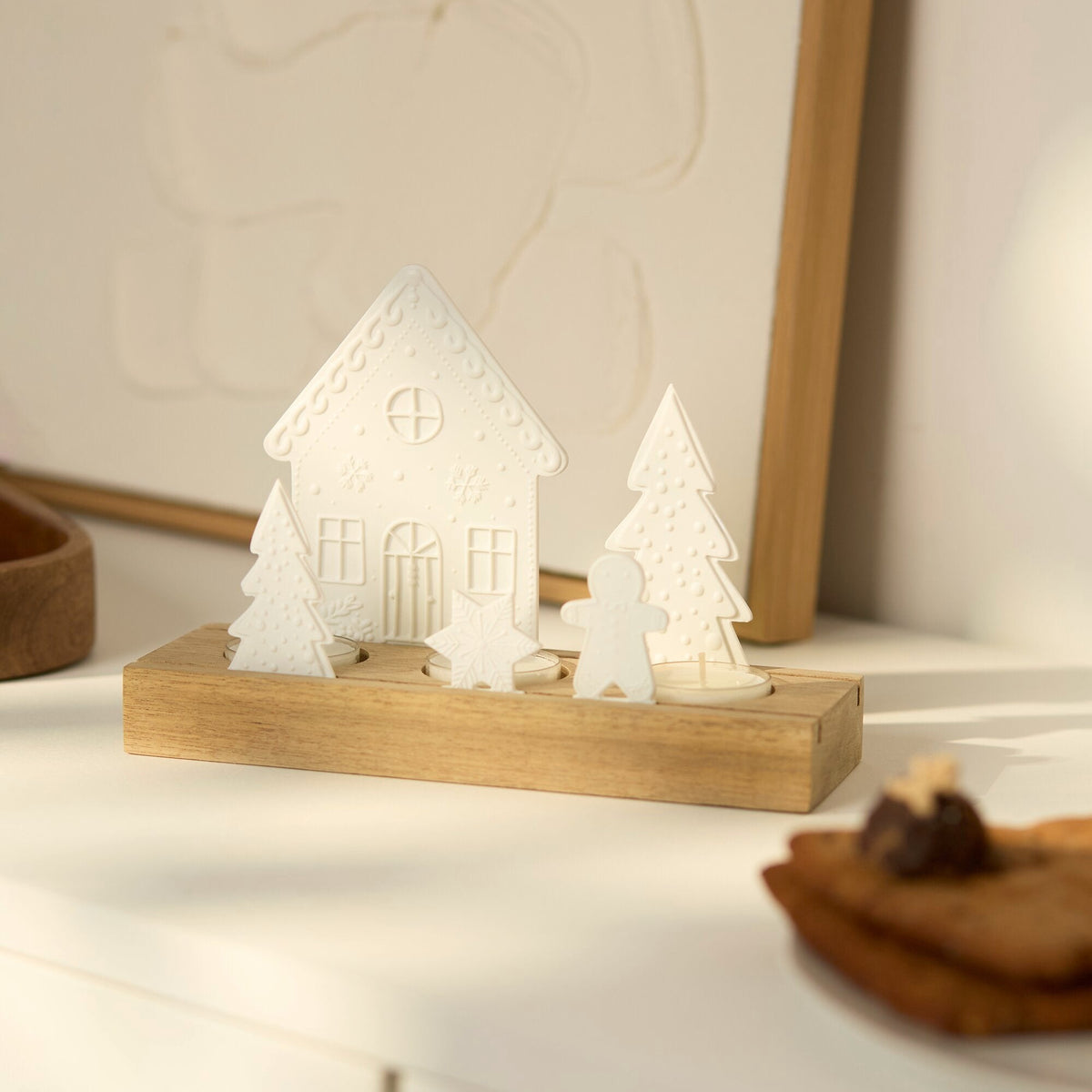 Räder theelichthouder 'gingerbread'