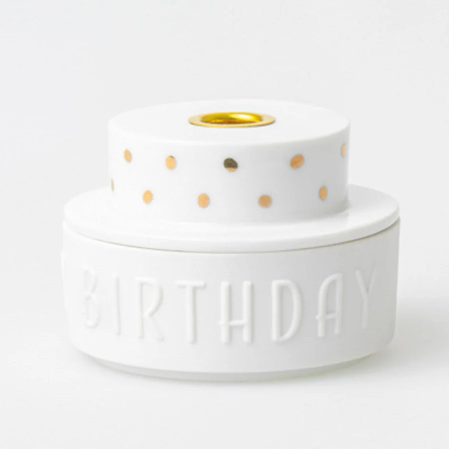 Räder Poseleinen Mini Taart 'Happy Birthday'