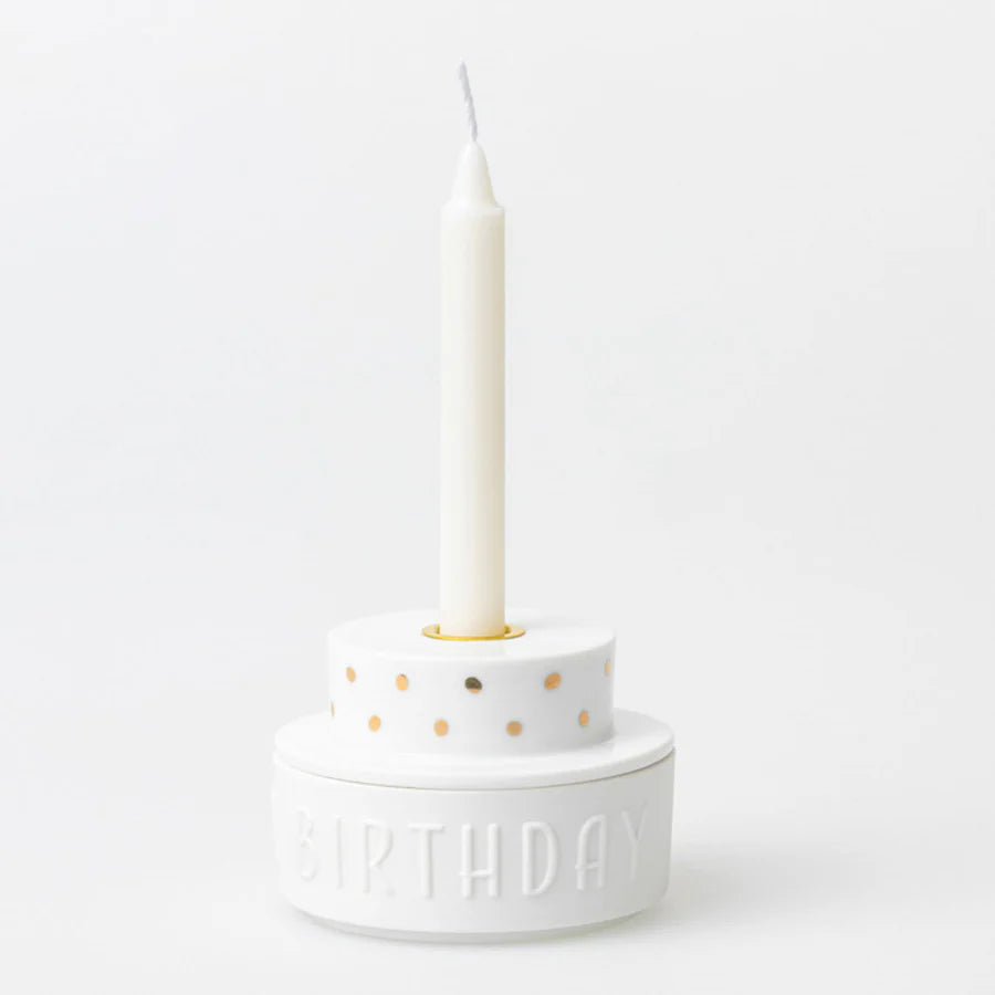Räder Poseleinen Mini Taart 'Happy Birthday'