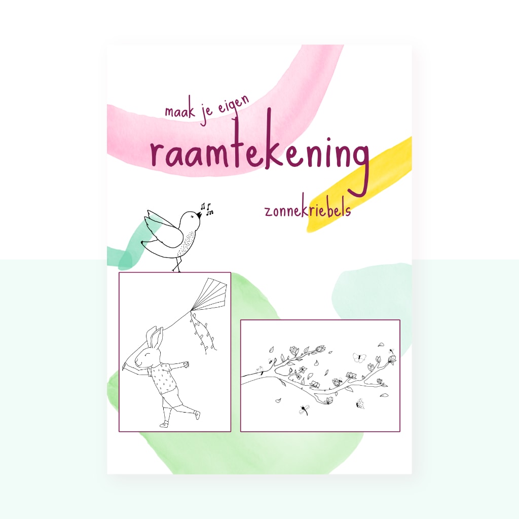 Studio Bertha Raamtekening Zonnekriebels