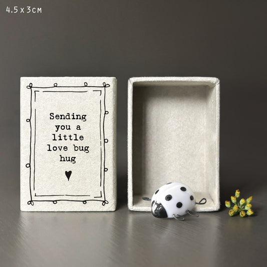 East of India Matchbox-Love bug hug