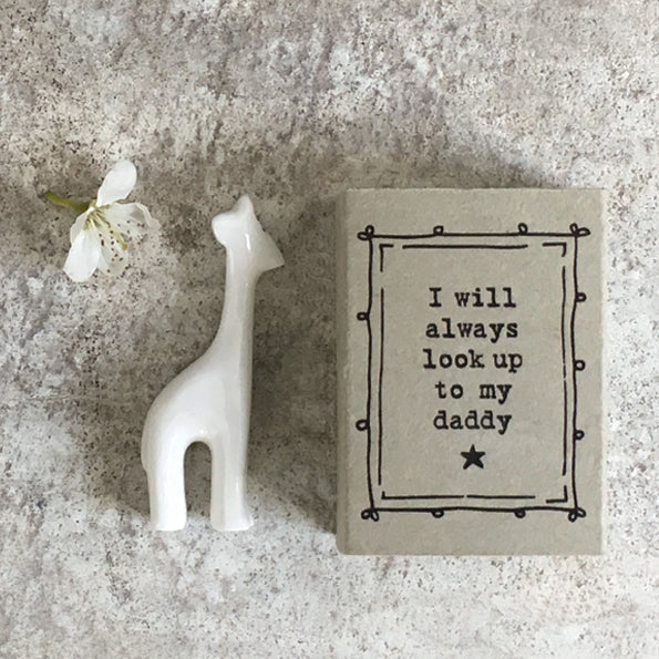 East of India Matchbox 'Giraffe/Dad'