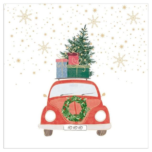 Artebene Servetten 'Kerstauto'