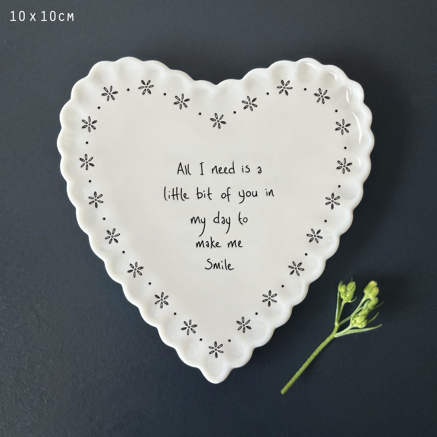 East of India - scallop coaster 'All I need'