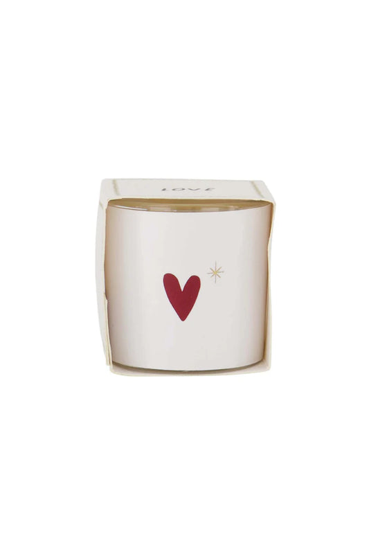 Zusss Geurkaarsje in wikkel hartje wit/rood/goud