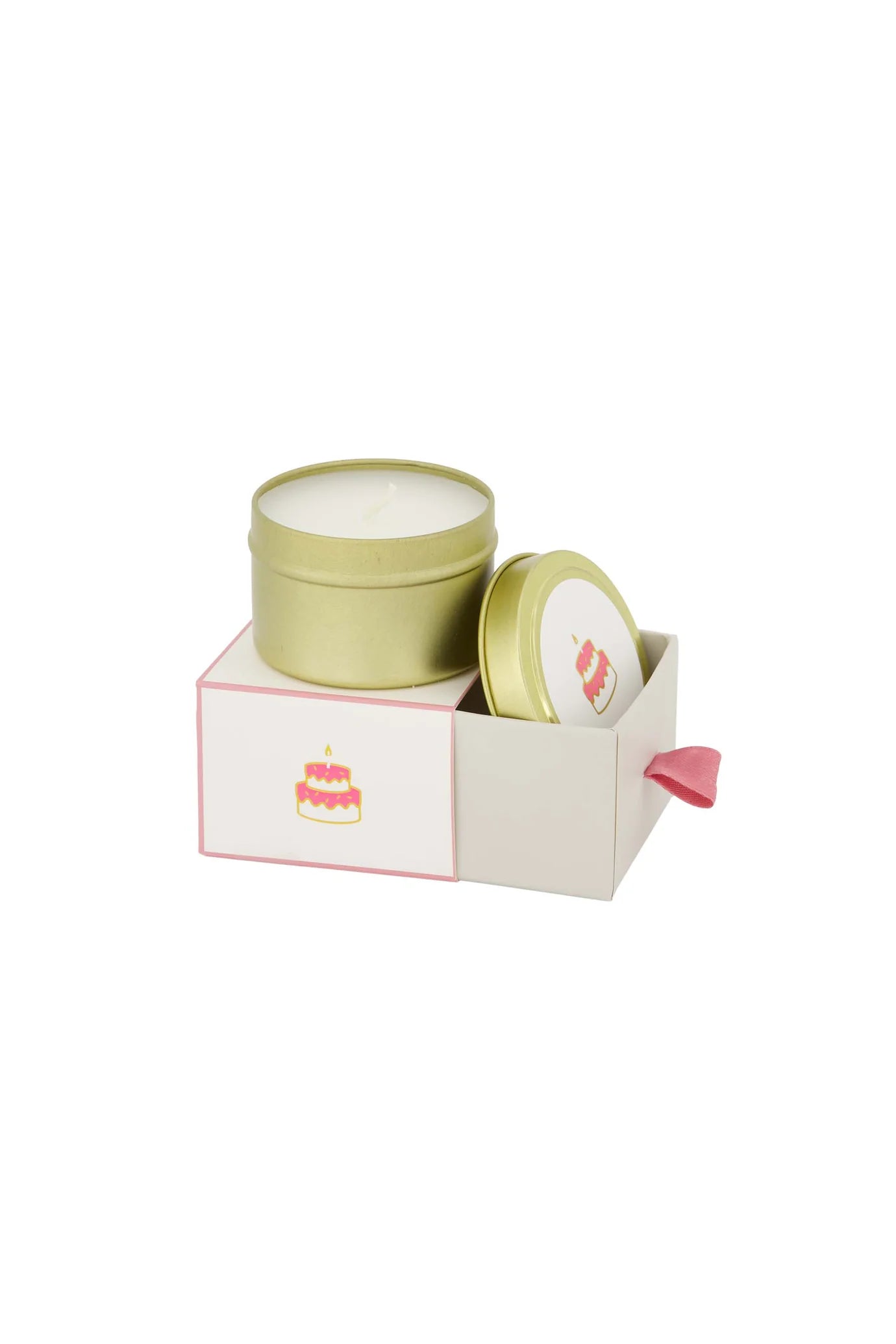 Zusss Geurkaars in schuifdoosje 'Gefeliciteerd - taart'