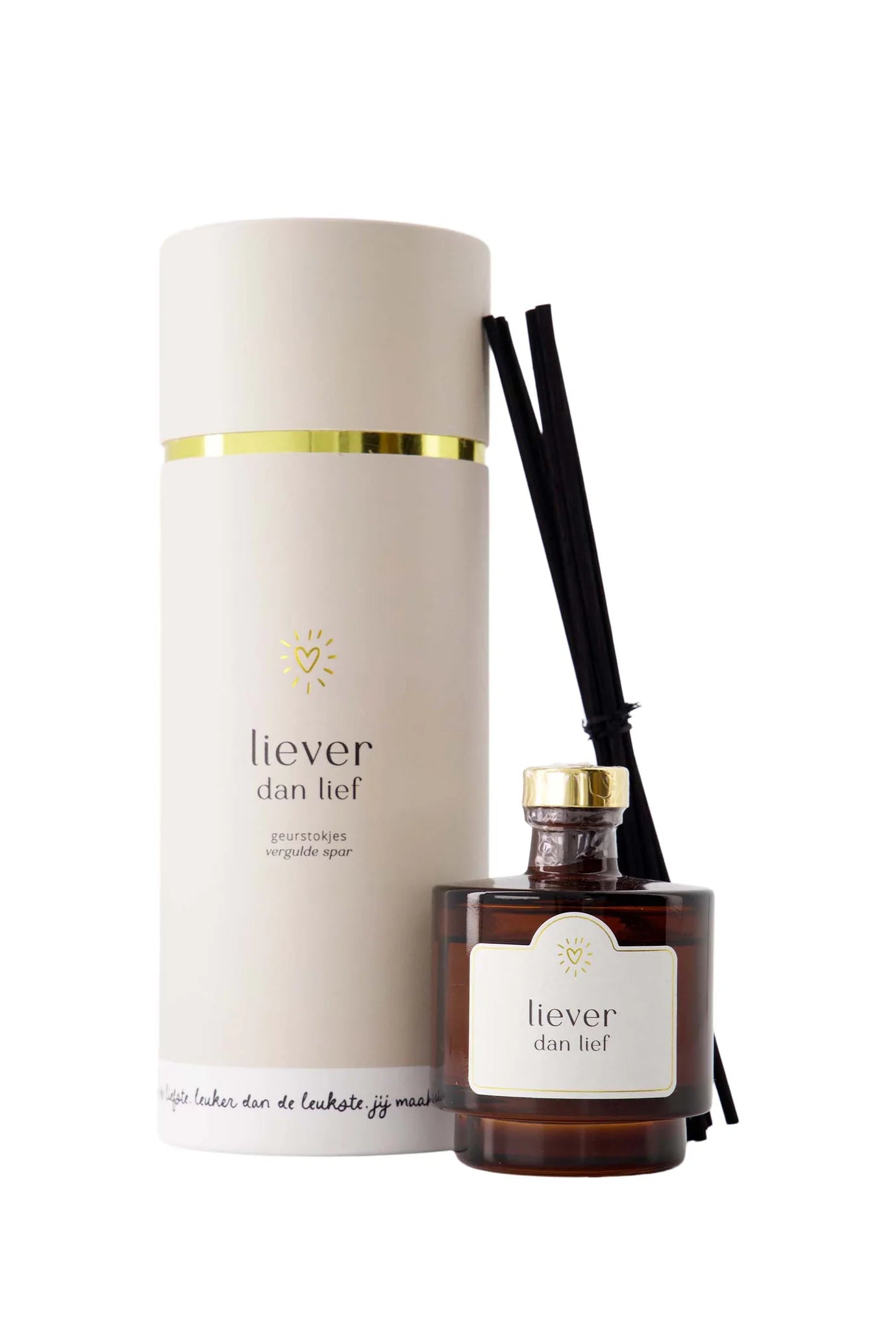 Zusss Geurstokjes in koker Liever dan lief off white