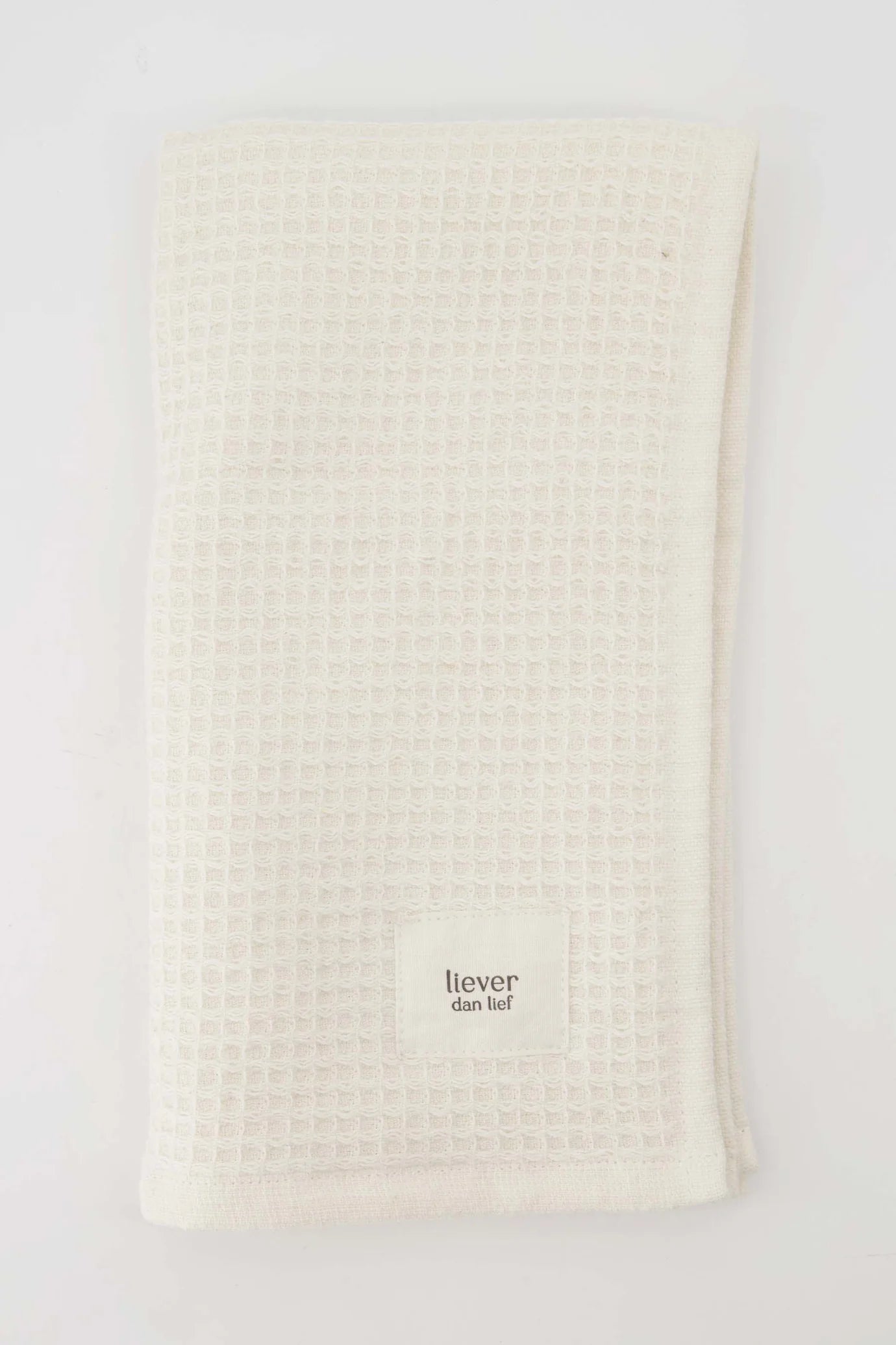 Zusss Gastendoekje Liever dan lief off white