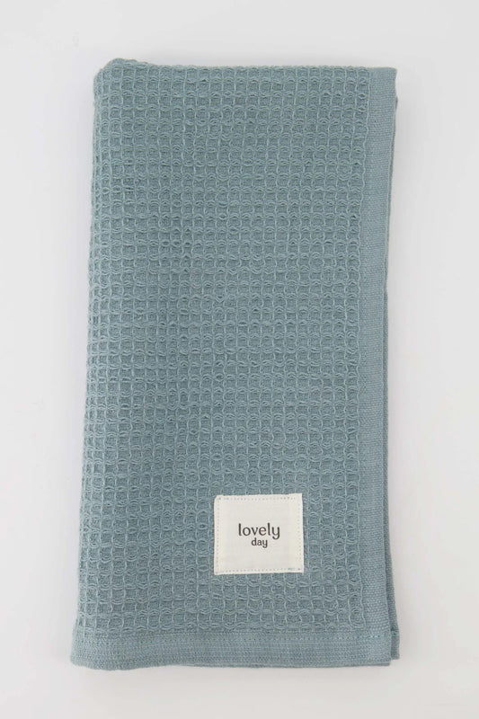 Zusss Gastendoekje Lovely day grijsblauw