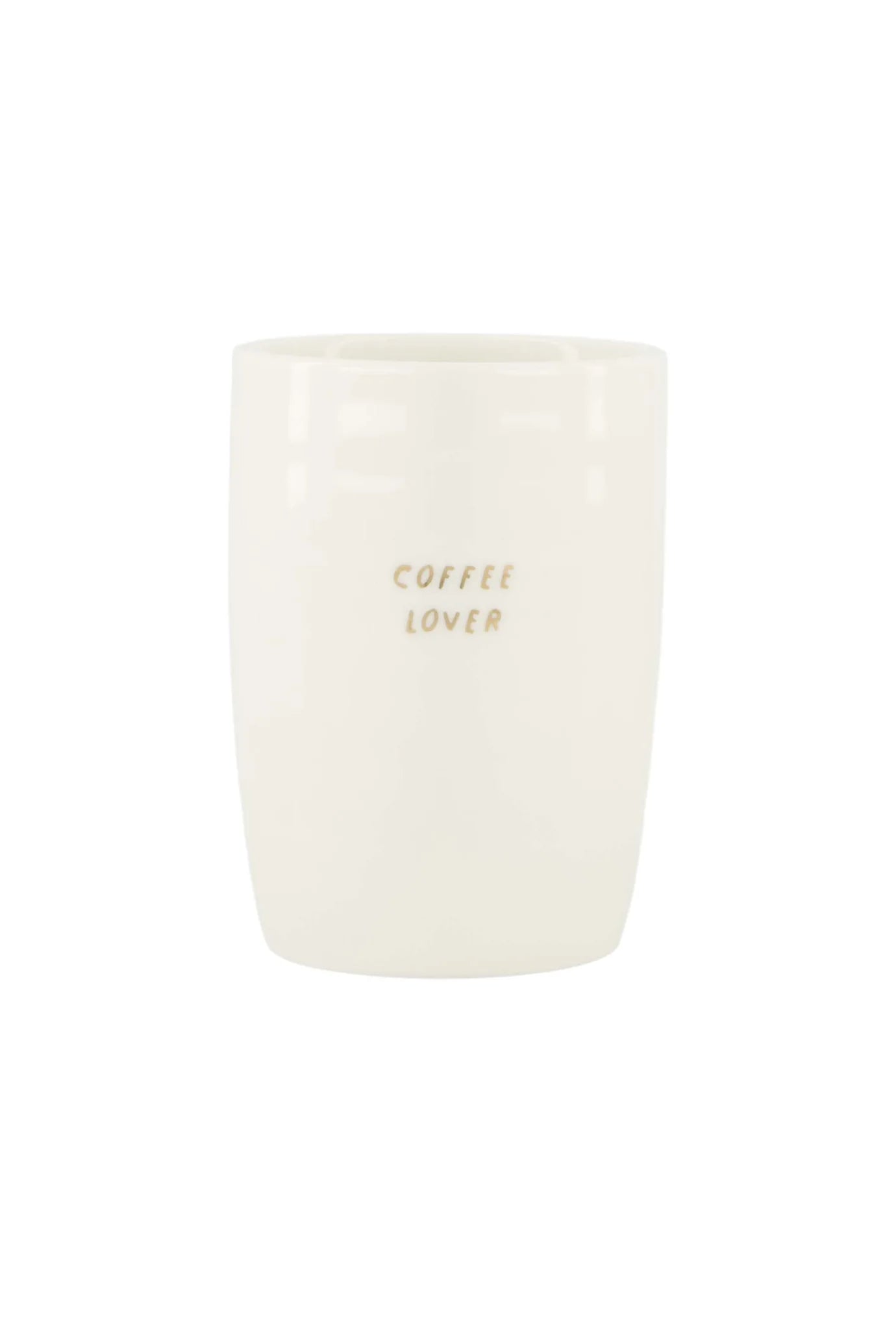 Zusss Koffiemok coffee lover wit/goud