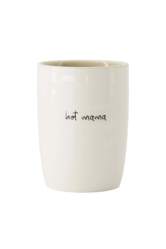 Zusss Koffiemok hot mama wit/zand/zwart