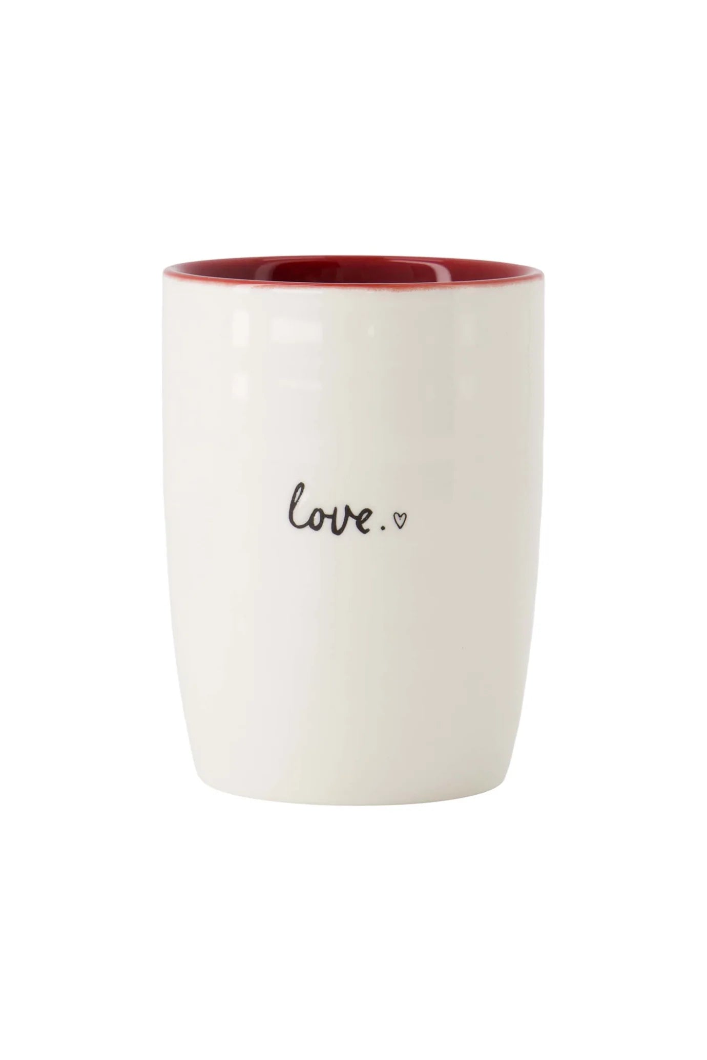 Zusss Koffiemok love wit/rood