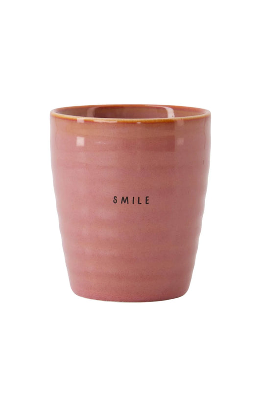 Zusss Koffiemok smile burgundy