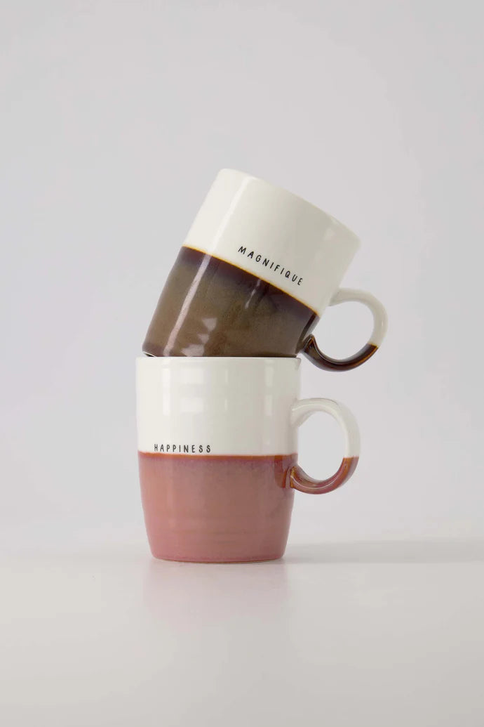 Zusss Theemok Happiness wit/burgundy