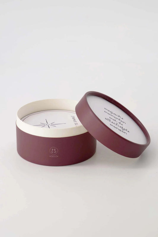 Zusss Set van 6 onderzetters Magische momenten wit/donkerrood