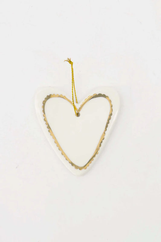 Zusss Kersthanger keramiek Hartje wit