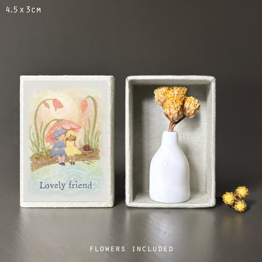 East of India Droogbloemen Matchbox 'Friend'