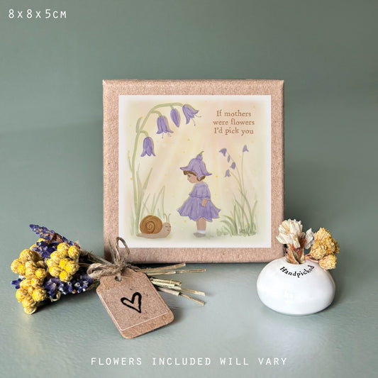 East of India Droogbloemen Vaasje 'Handpicked'